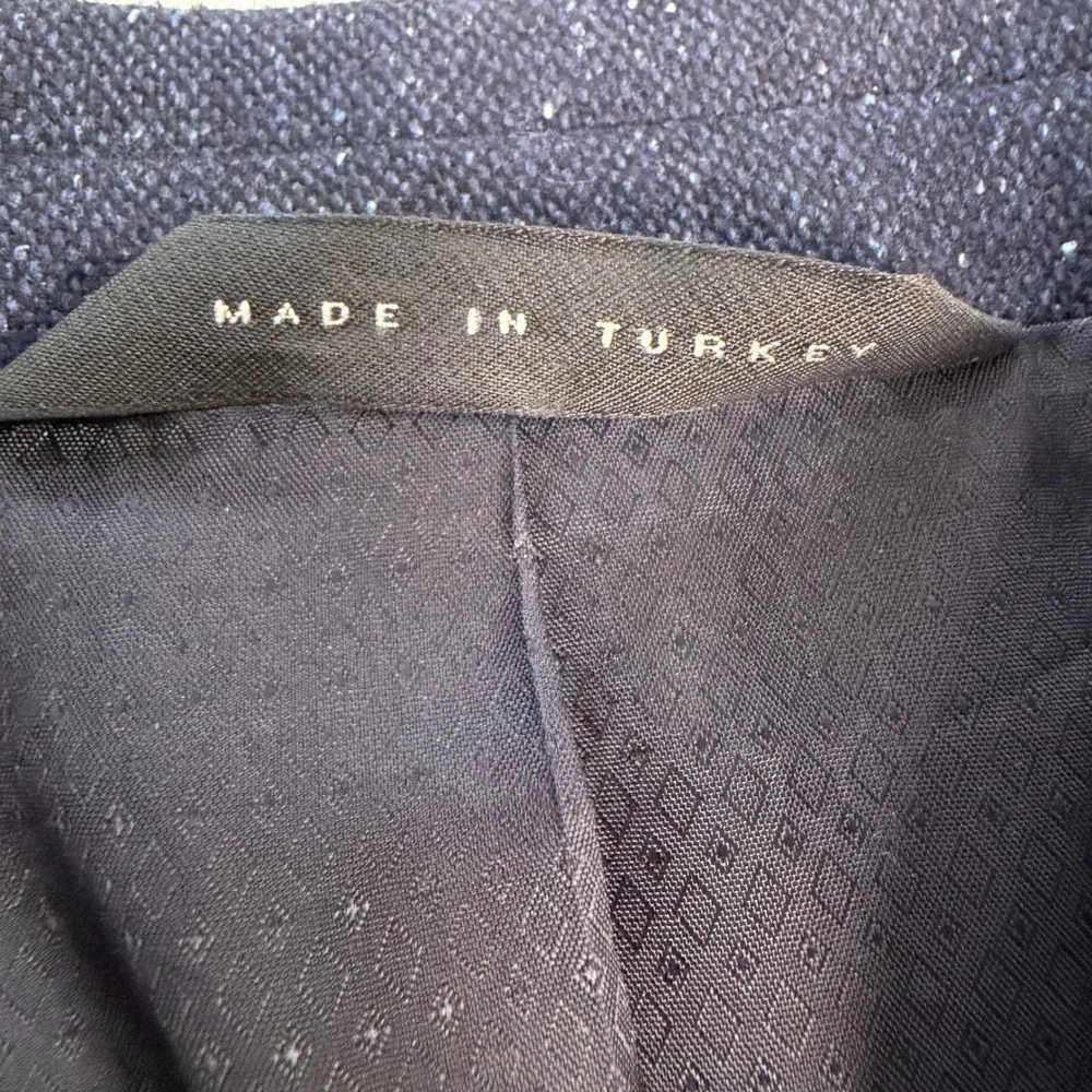 Hugo Boss Sport Coat Men 46R Wool Silk Blend Elbow Patch‎ Stretch Blazer Career